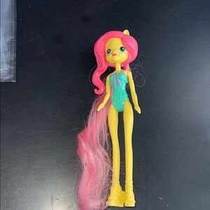 Pony Girl Yellow & Pink Fashion Doll with Teal Swimsuit